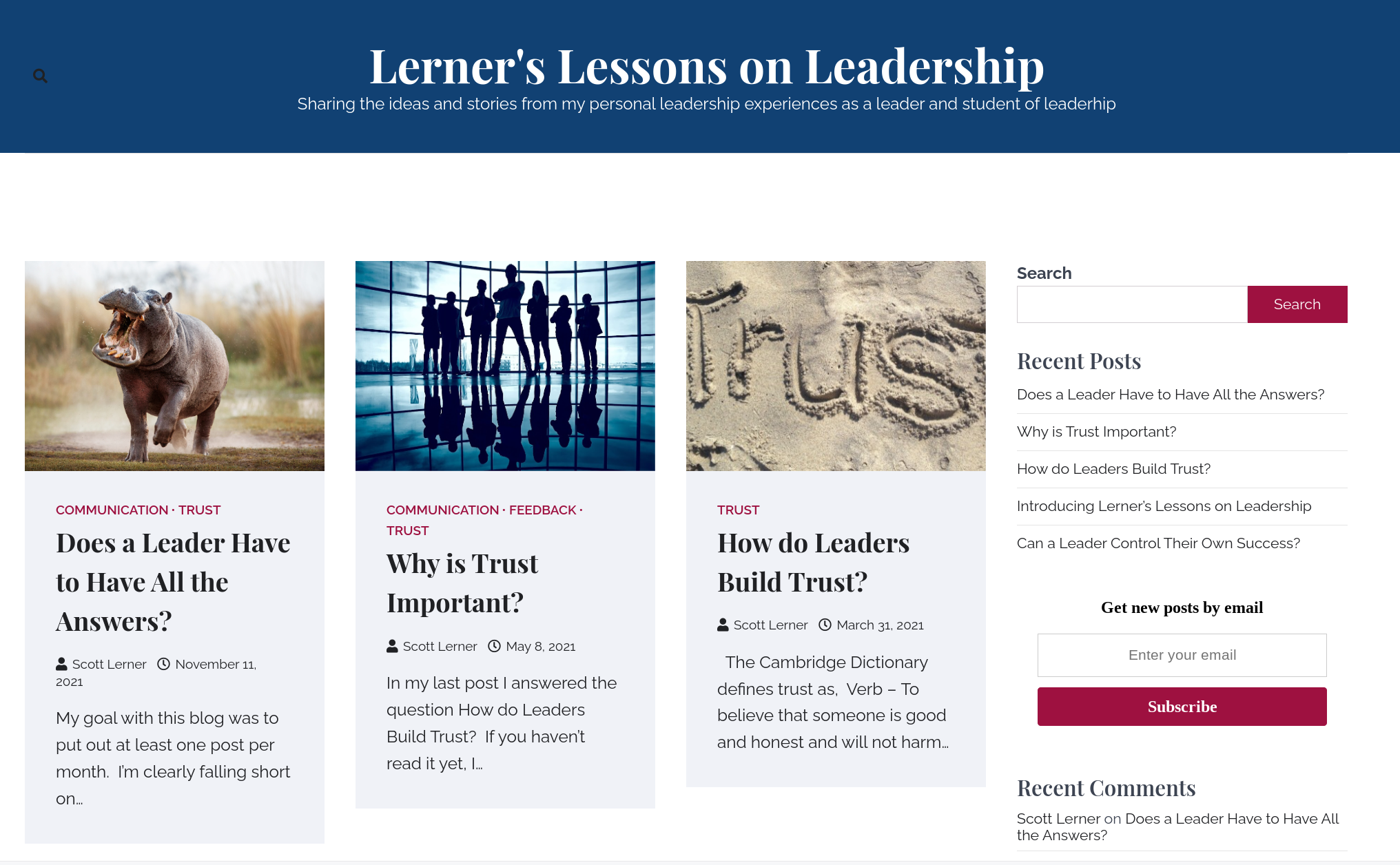 www.scottlerner.net homepage